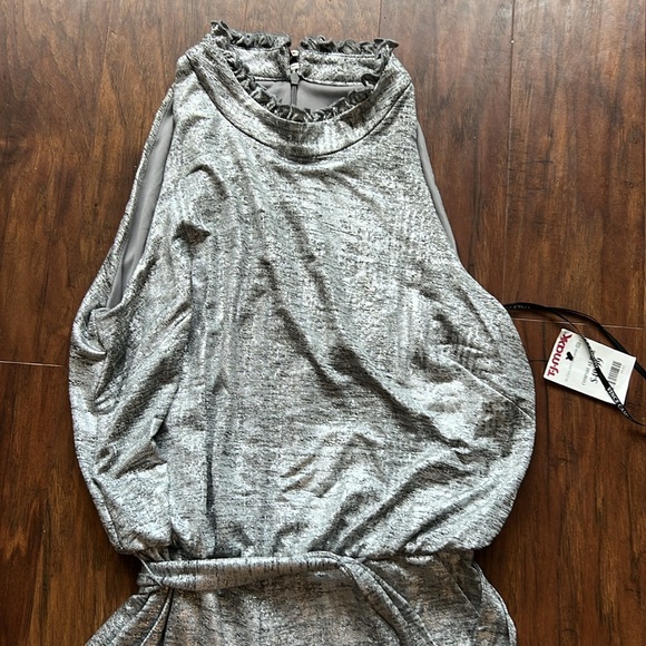 Silver Jumpsuit Wide Leg With Pockets NWT - Picture 2 of 6